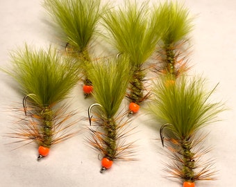 Pumpkin head flies set of 6