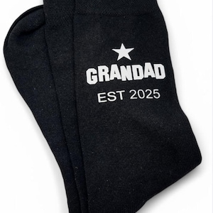 Abuelo/Bisabuelo Est CUALQUIER AÑO Futuro Papá/Padrastro/Abuelo - Calcetines - Día del Padre - Regalo de la Barriga - Regale a papá con bolsa de regalo