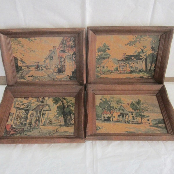 Framed Lithographs Set Etsy