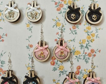 Enamel Pin Hoop Earrings!
