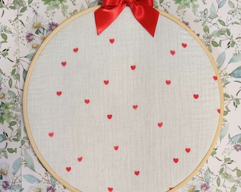 Tiny Hearts Pin Hoops