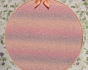 Enamel Pins Hoops - Pink Purple Orange Ombre