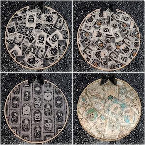 Halloween Pin Hoops - Tarot Cards