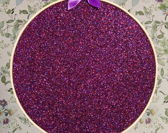 Enamel Pins Hoops - Purple Glitter!