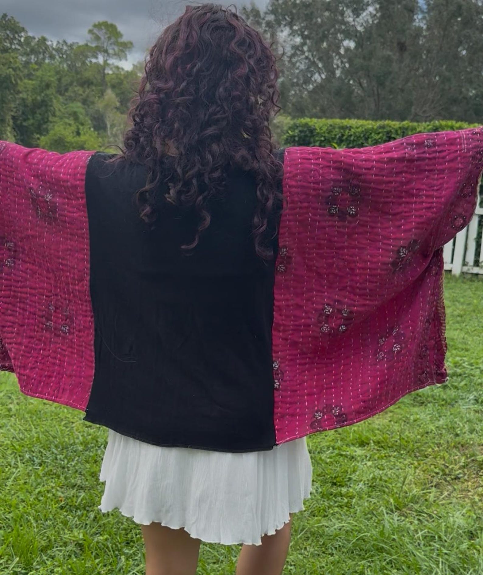 Shine On Kantha Poncho tee