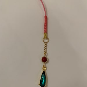Anime Wizard’s Earrings and Necklace Inspired Phone Charm
