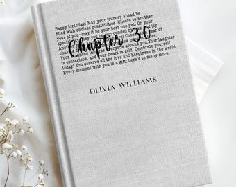 30th Birthday Gifts For Her, Personalized Journal For Girls, 30th Birthday Journal, Customized Journal, Bestie Gift, Birthday Gift For Her