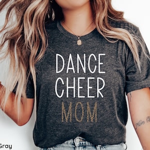 Dance and Cheer Mom shirt, Dancing Mom Tshirt, Cheer Mom Tee, Dance Mom Competition Shirt, Cheerleader Shirt Gift, Mom of Dancer Gift