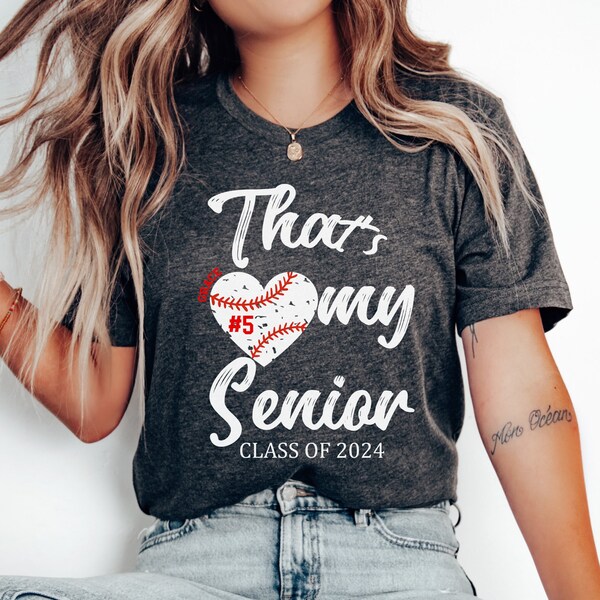 Custom Baseball Mom 2024 Shirt, Senior Night T-Shirts, Personalized Baseball Team Shirt, Baseball Tee Gift