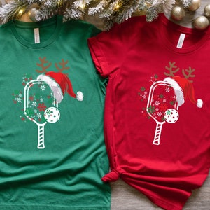 Pickleball Christmas Shirt, Pickleball Lover Shirt, Pickleball Player Shirt, Pickleball Shirt For Women, Racquetball Shirt, Paddleball Sport