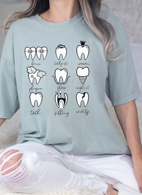Dentist Tshirt Tooth Shirt Gift Dental Hygienist Assistant Dentist Tshirt Tooth Shirt Gift Dental Hygienist Assistant