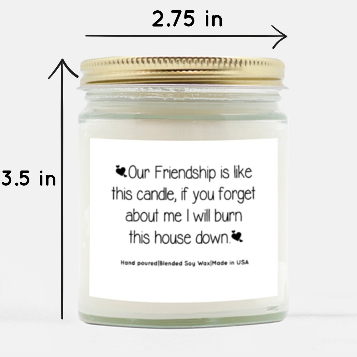 Our Friendship Is Like This Candle Best Friend Candle Funny Etsy Our Friendship Is Like This Candle Best Friend Candle Funny Etsy