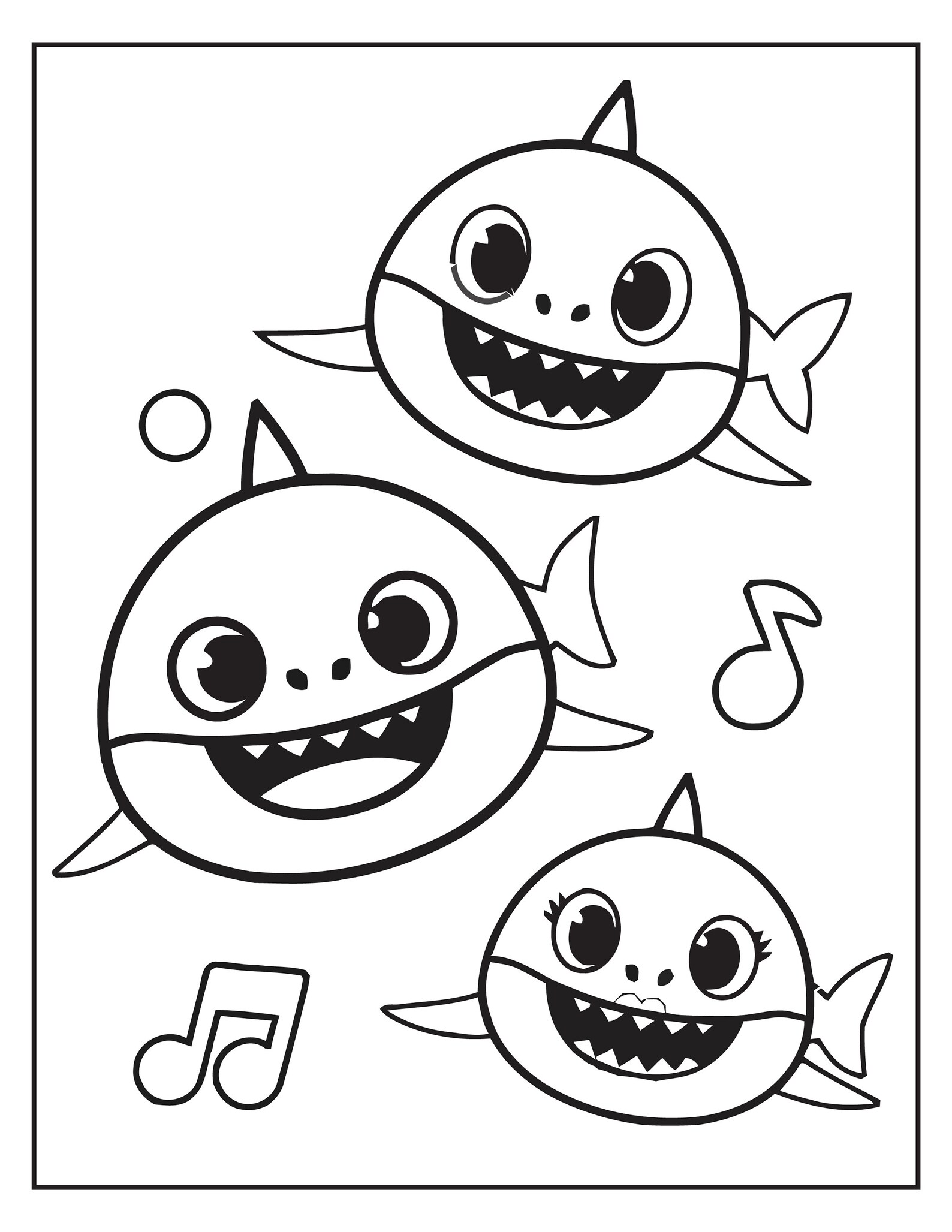 Baby Shark Coloring Pages Printable