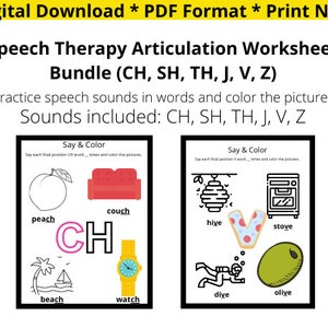 Speech Articulation Therapy worksheets, late sounds, Summer Practice & Color, speech sounds, at home speech therapy practice worksheets