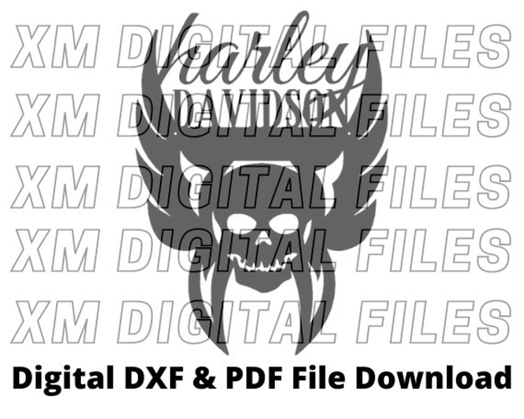 Harley Davidson DXF File Dxf Digital Download Scaled DXF - Etsy