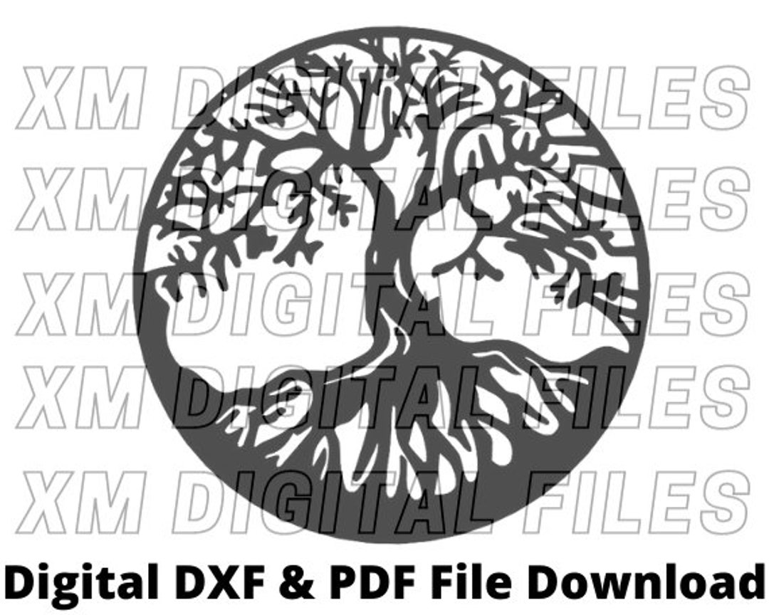 Tree of Life DXF File Dxf Digital Download Scaled DXF File - Etsy