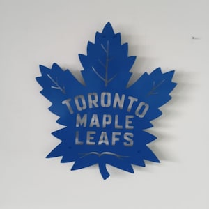 Toronto Maple Leafs Metallschild, Metallwanddekor, Dekor für Toronto Fans, Toronto Maple Leaf Wandkunst, Metallblatt-Wanddekor, Geschenk für ihn