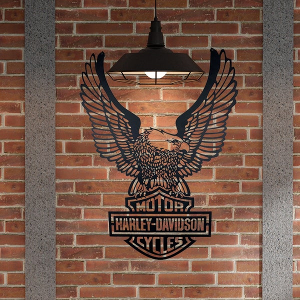 harley davidson eagle wall plaque