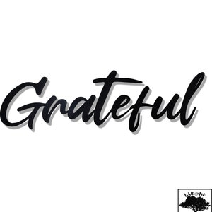 Grateful Metal Wall Art: 3D Shadow Sign