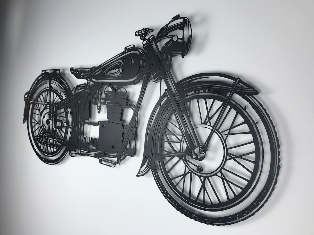 MOTORCYCLE METAL ART, Harley Davidson Motorcycle Wall Art, Harley Wall