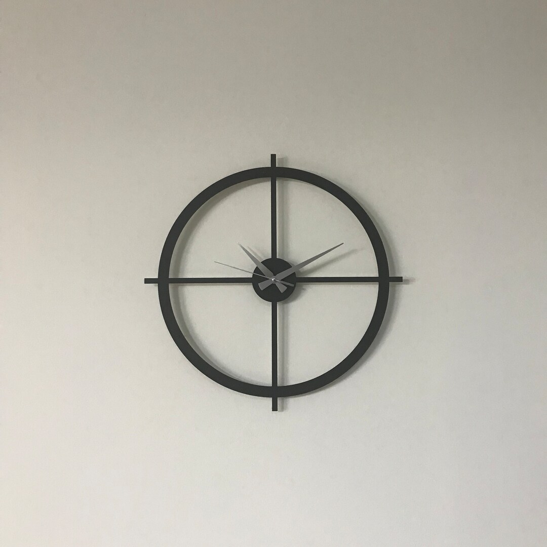 Unique Oversize Metal Wall Clock, Modern Wall Clock, Large Wall Clock ...