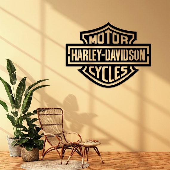 Harley Davidson Metal Wall Decor Harley Davidson Metal Wall Etsy