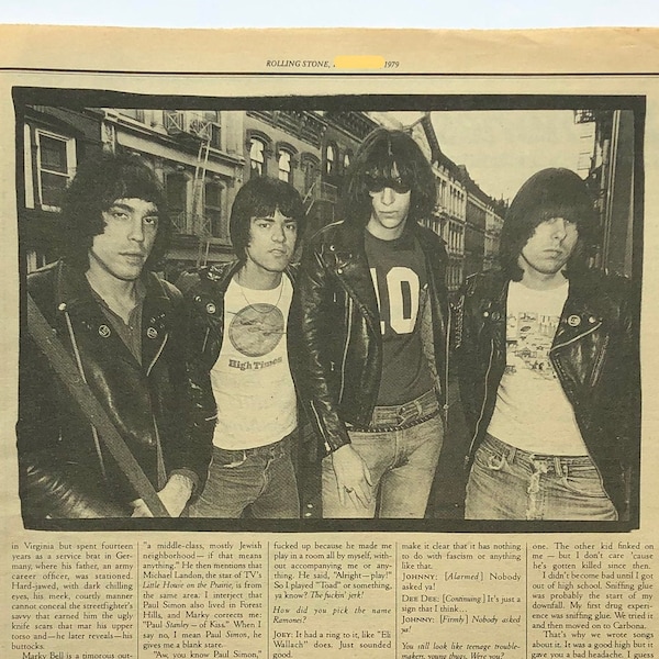 Ramones. Rare, original, authentic, vintage poster from 1979