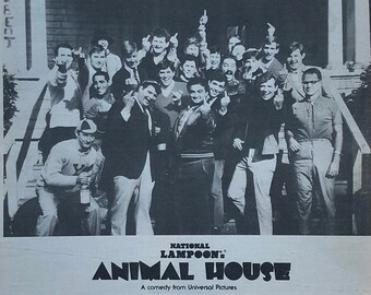 National Lampoon's Animal House. Cartel raro, original, auténtico, vintage de 1978