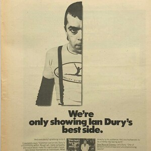 Ian Dury, New Boots and Panties!!. Rare, original, authentic, vintage poster from 1978