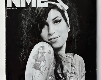 Portada conmemorativa de Amy Winehouse. Póster vintage, original y auténtico, raro, de 2011