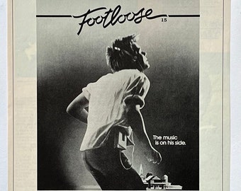 フットルース ビンテージ ポスター ケビン ベーコン ダンス ダンサー