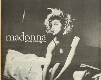Madonna, Like A Virgin. Rare, Original, Authentic, Vintage Poster