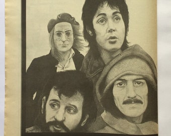 The Beatles. Rare, original, authentic, vintage poster from 1976