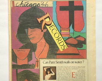 Patti Smith Group, Easter review. Rare, original, authentic, vintage poster from 1978