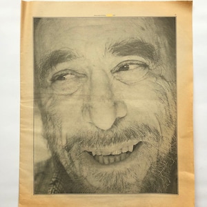 Charles Bukowski. Cartel raro, original, auténtico, vintage de 1976