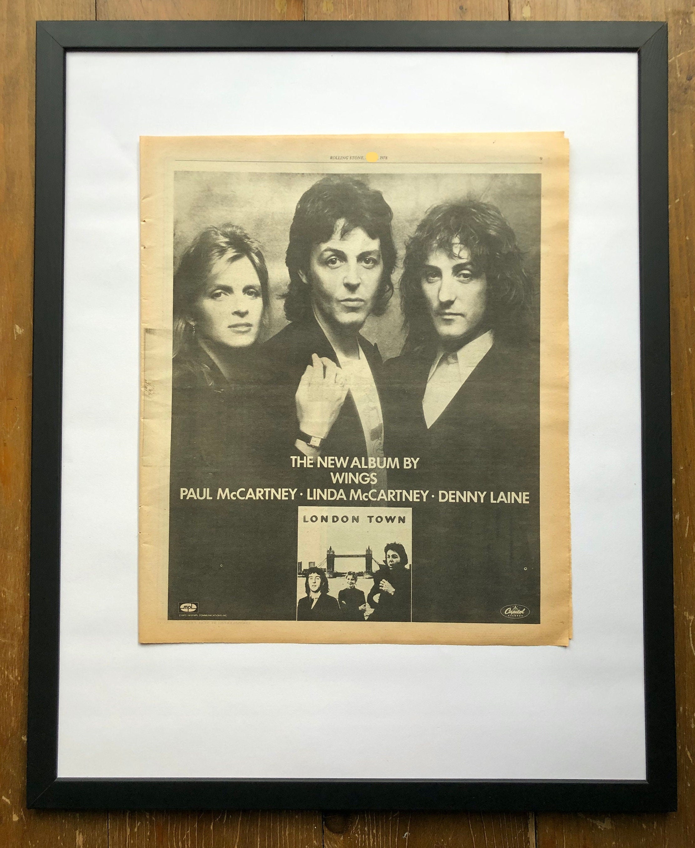 Paul Mccartney Wings, London Town. Rare, Original, Authentic