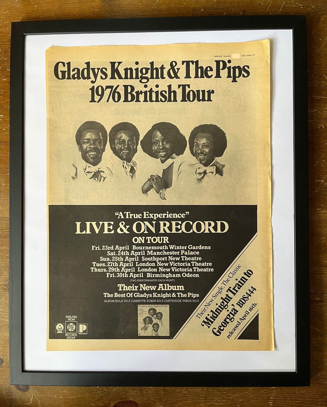 Gladys Knight and the Pips, A True Experience. Rare, Original ...