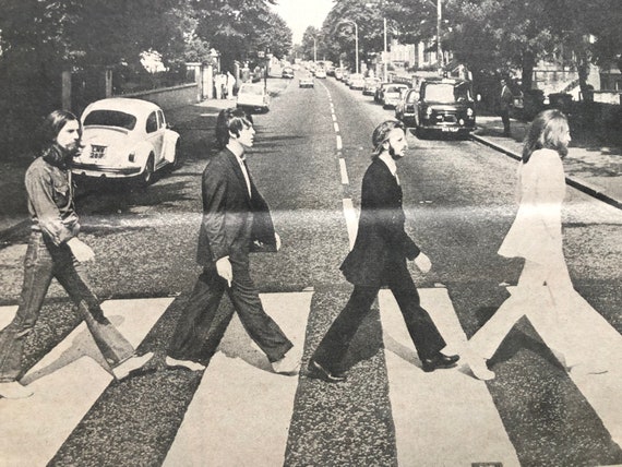 The Beatles, Abbey Road. Rare, Original, Authentic, Vintage Poster