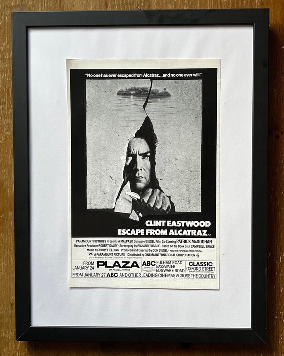 アルカトラズからの脱出。1979 年の希少でオリジナル、本物の