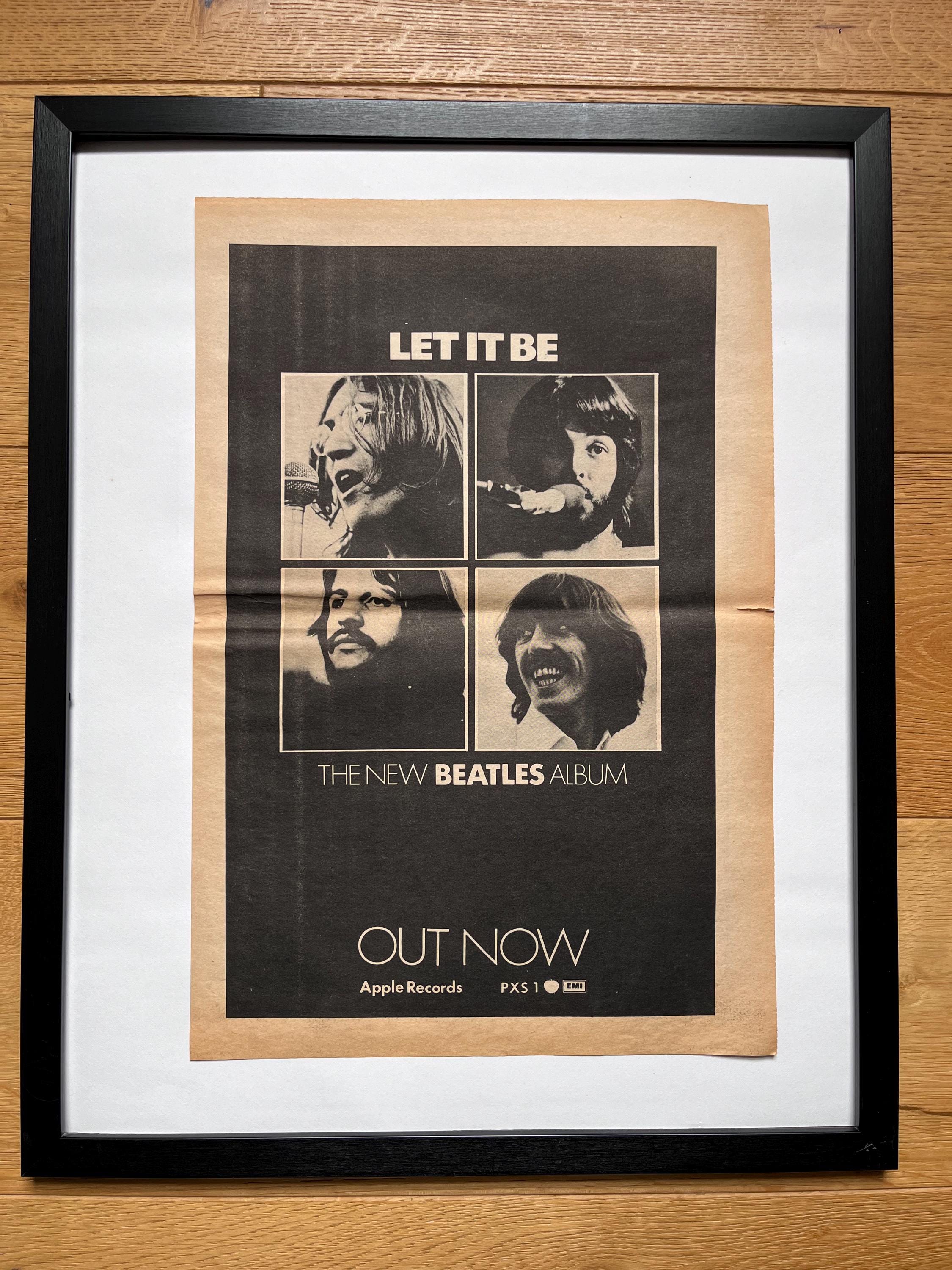 The Beatles, Let It Be. Rare, Original, Authentic, Vintage Poster