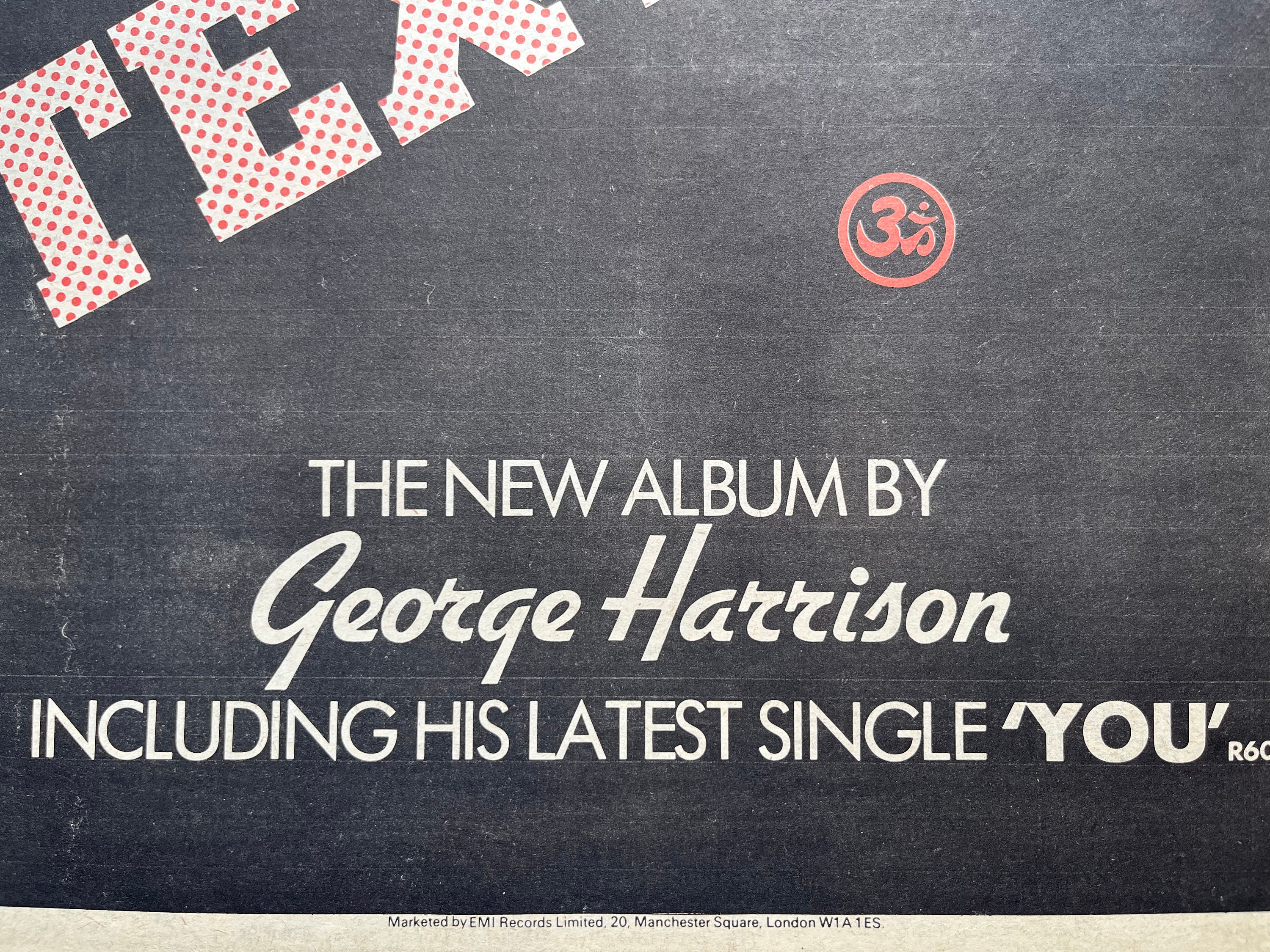 ジョージハリスン ヴィンテージポスター Amazon.co.jp: George Harrison ジョージ・ハリスン 有名な歌手