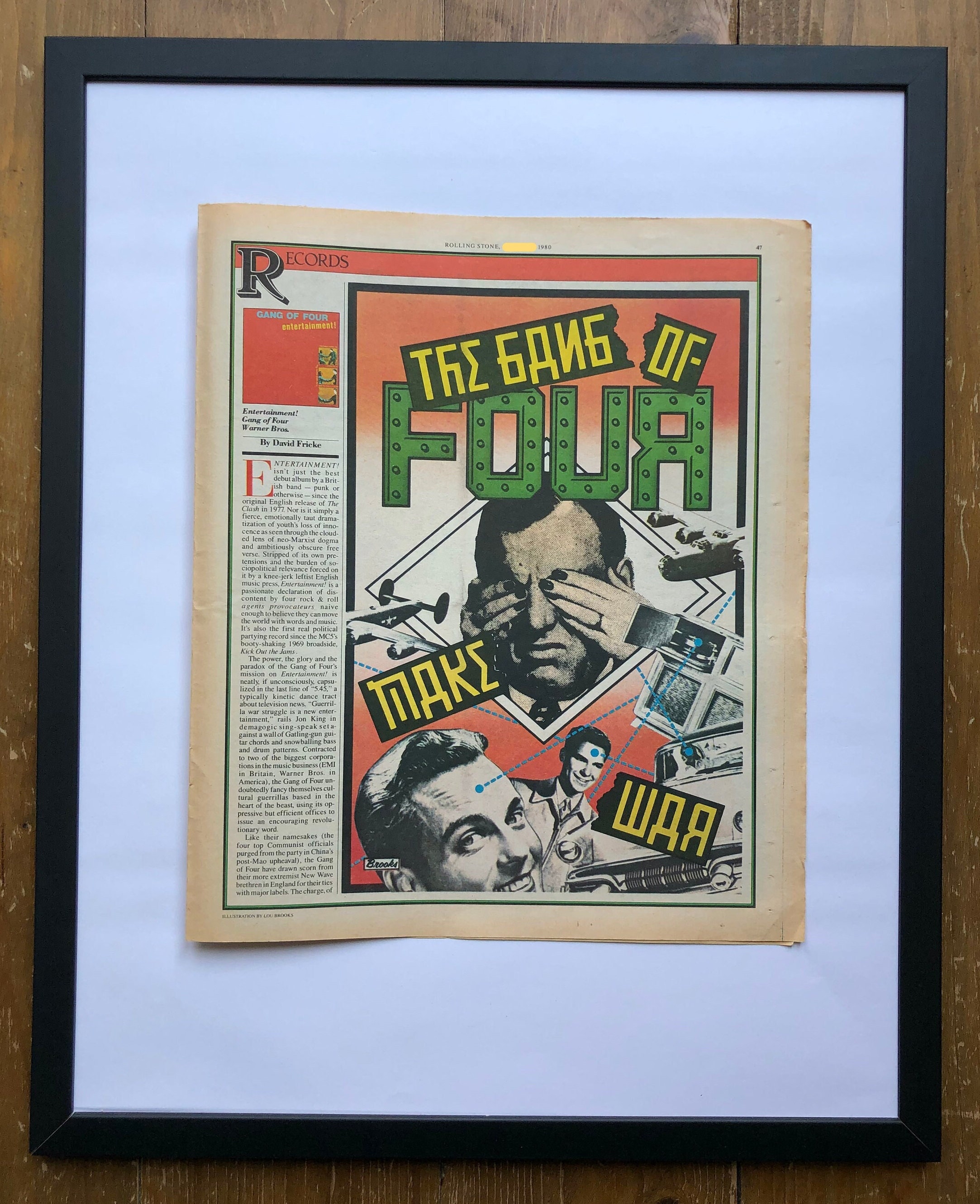 90s vintage USA製 GANG OF FOUR 半袖 tシャツ Gang of Four Poster 