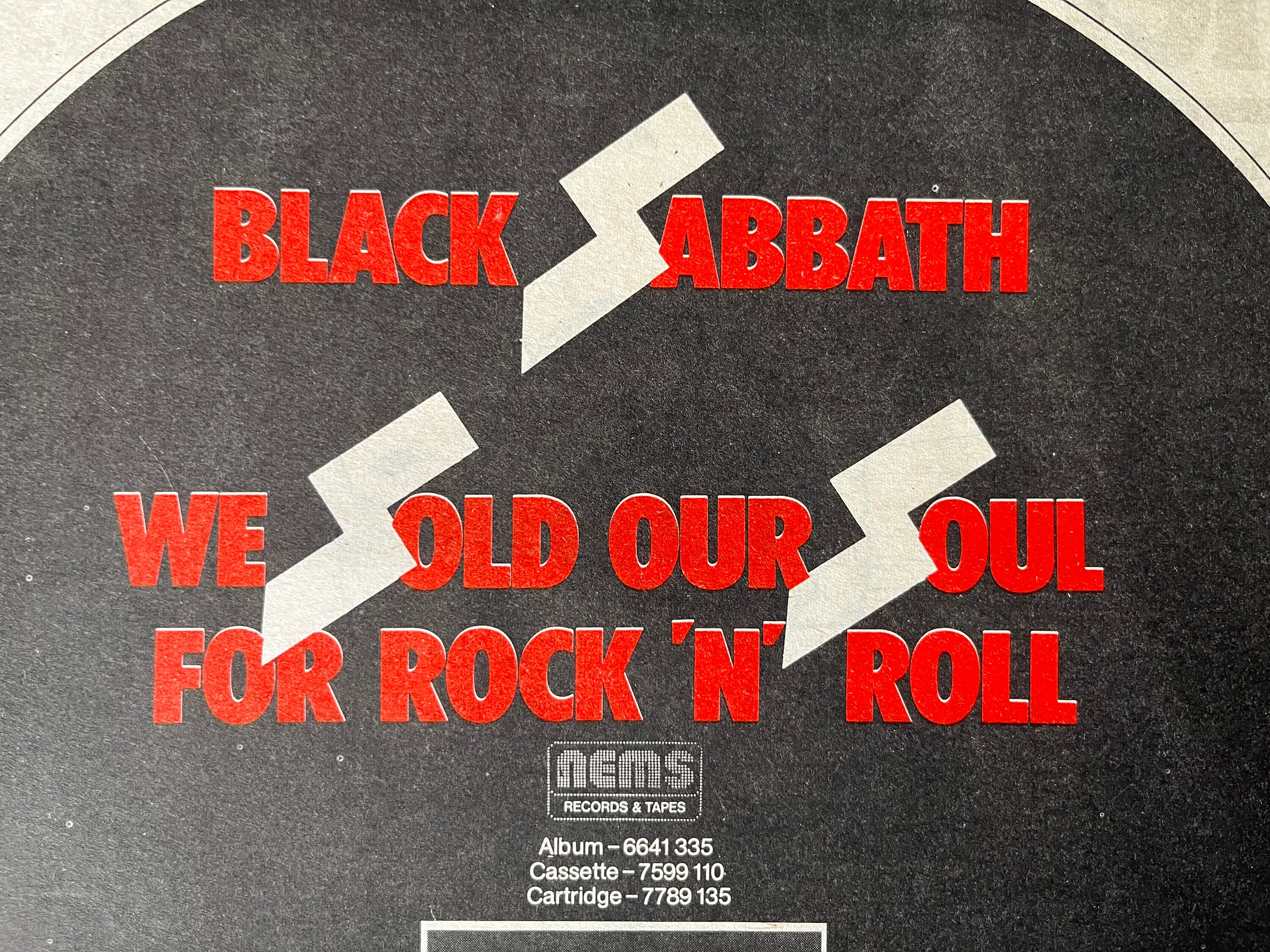 Black Sabbath, We Sold Our Soul for Rock 'N' Roll. Rare