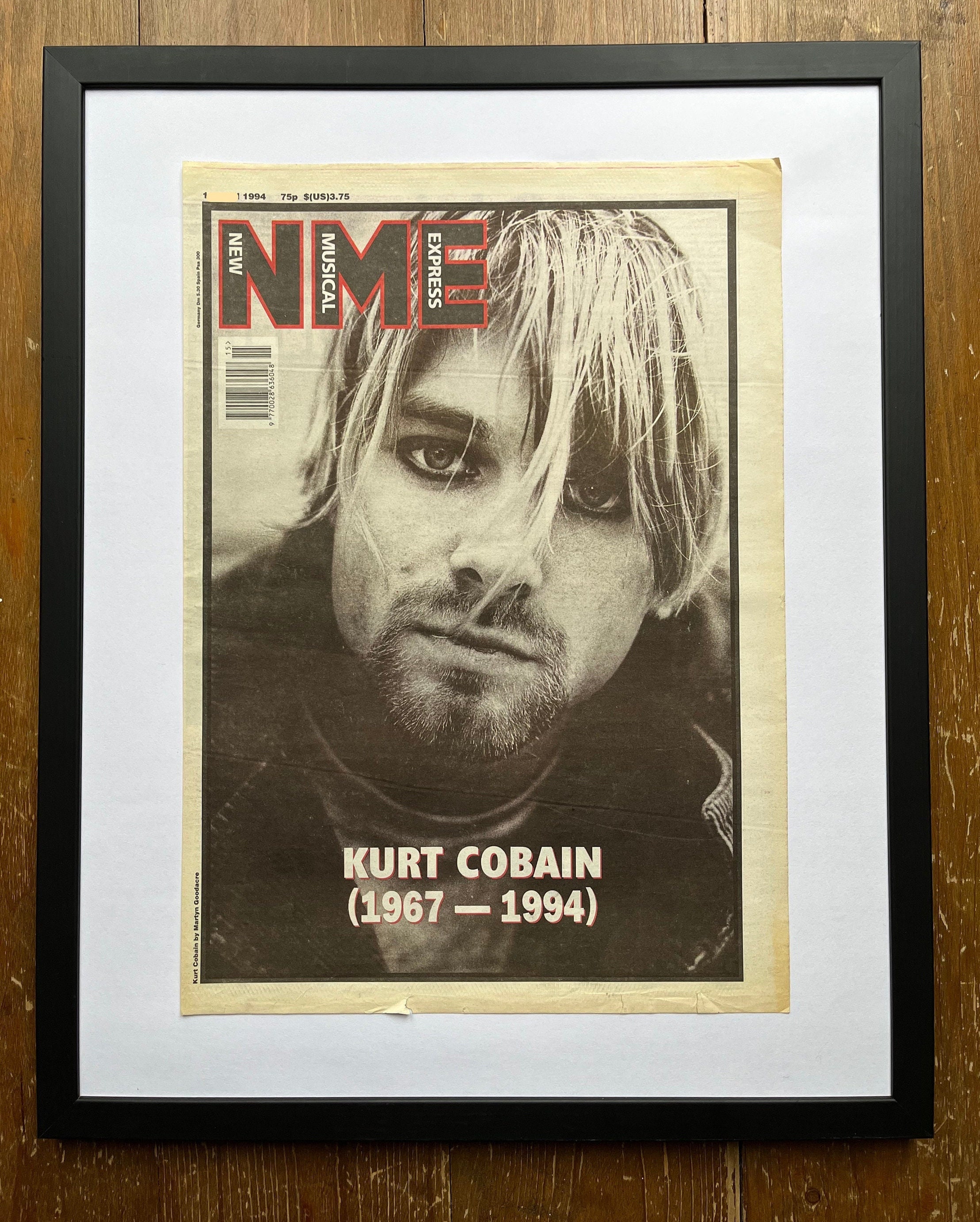 Kurt Cobain Memorial. Rare, Original, Authentic, Vintage Poster