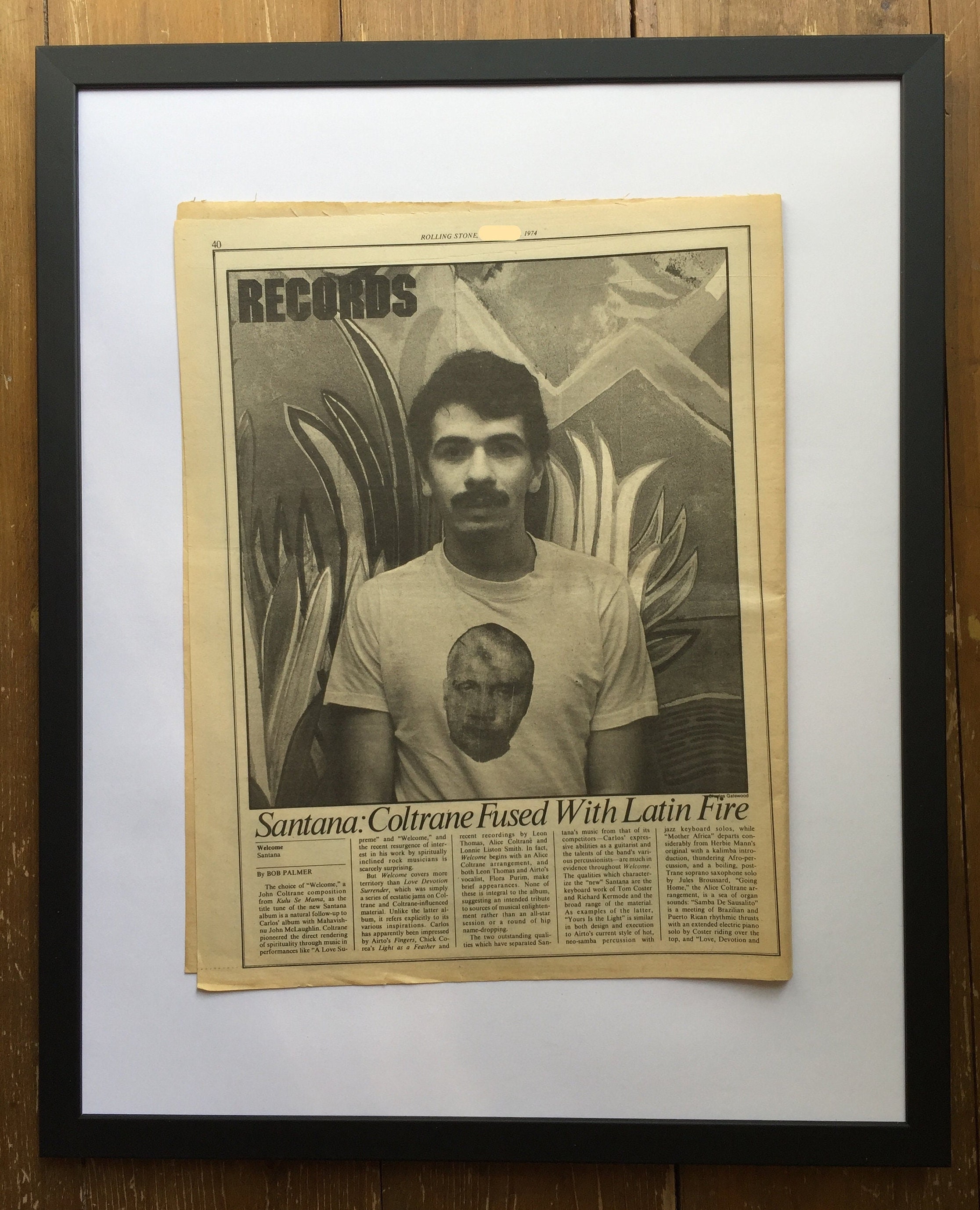 Santana, Welcome. Rare, Original, Authentic, Vintage Poster From
