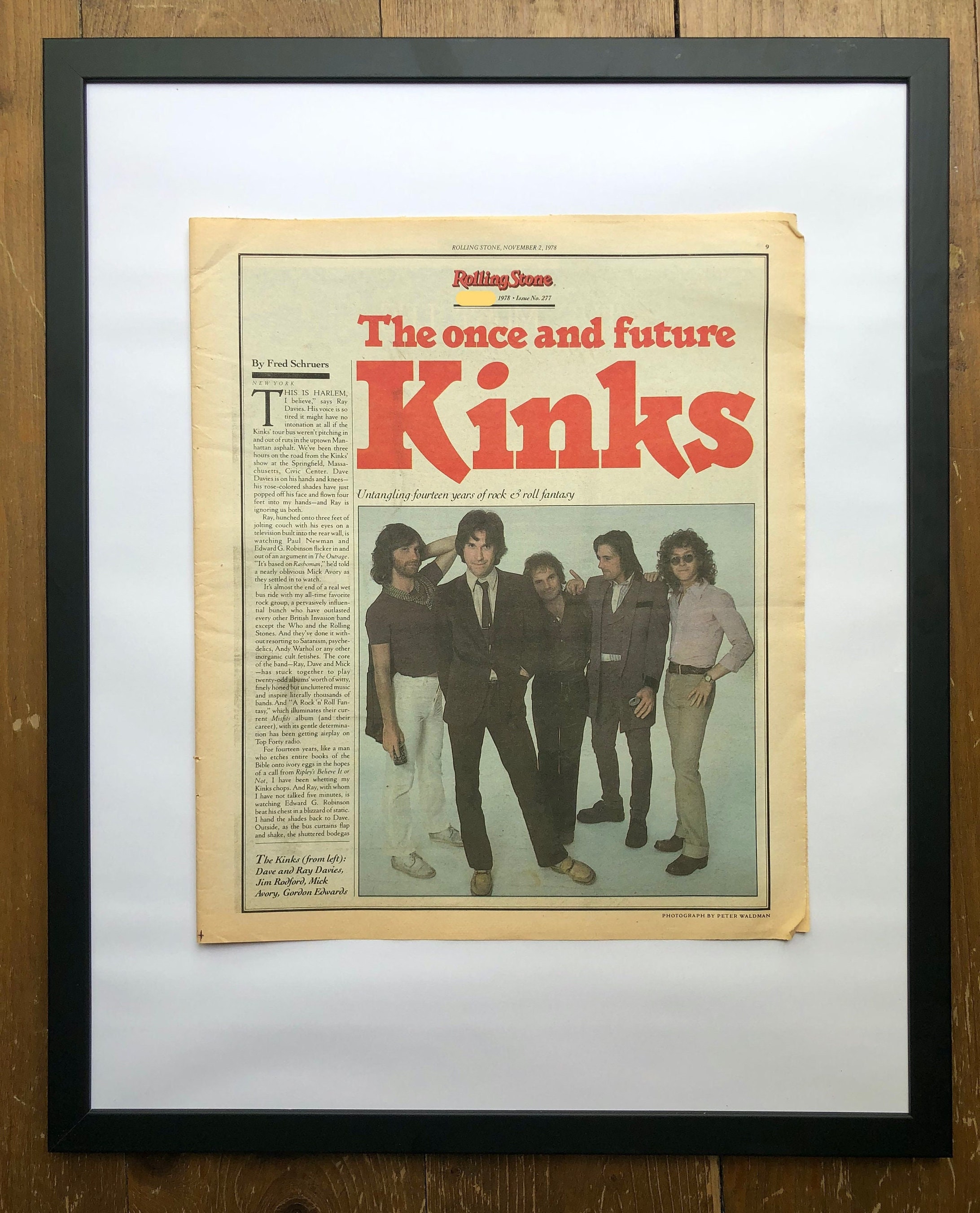 The Kinks Strangers Vinyl Record Song Lyric Quote Music Poster Print