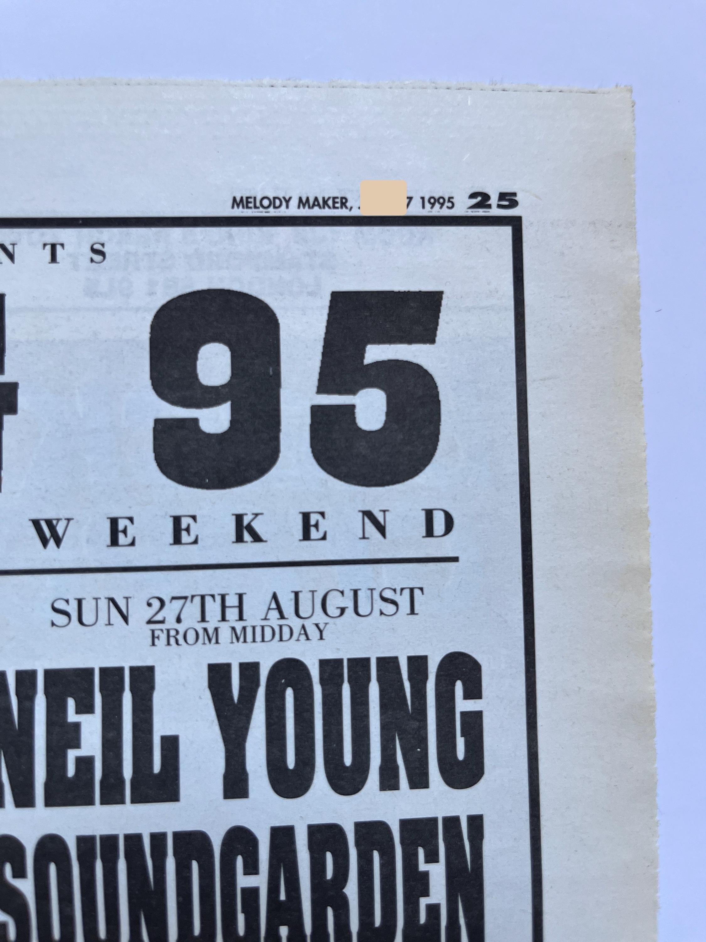 Reading Festival 1995. Rare, Original, Authentic, Vintage Poster