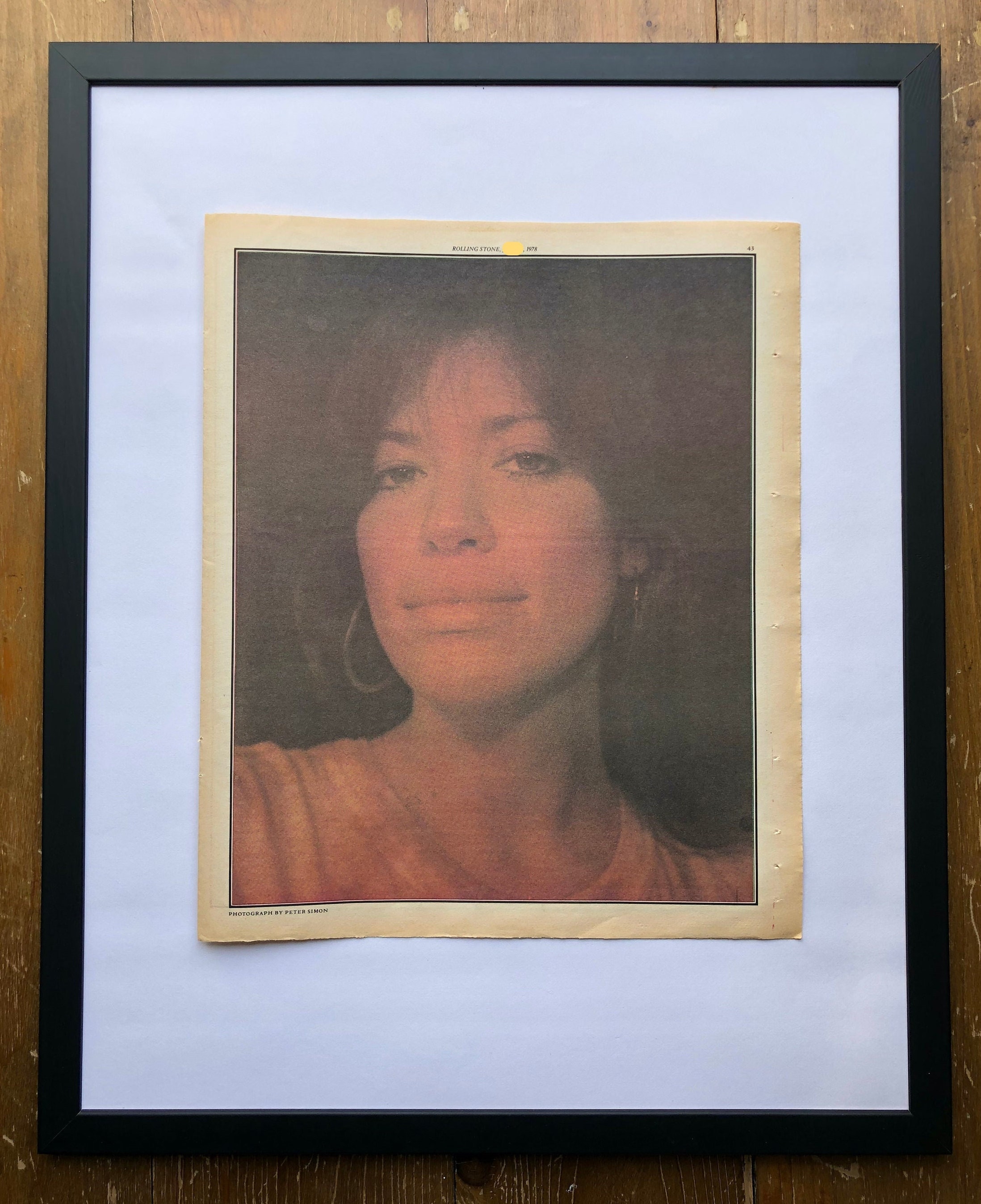 Carly Simon. Rare, original, authentic, vintage poster from 1978