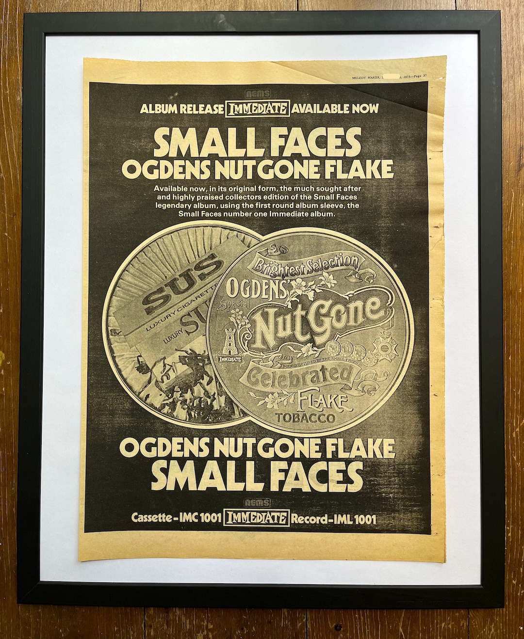 Small Faces, Ogdens Nut Gone Flake. Rare, Original, Authentic