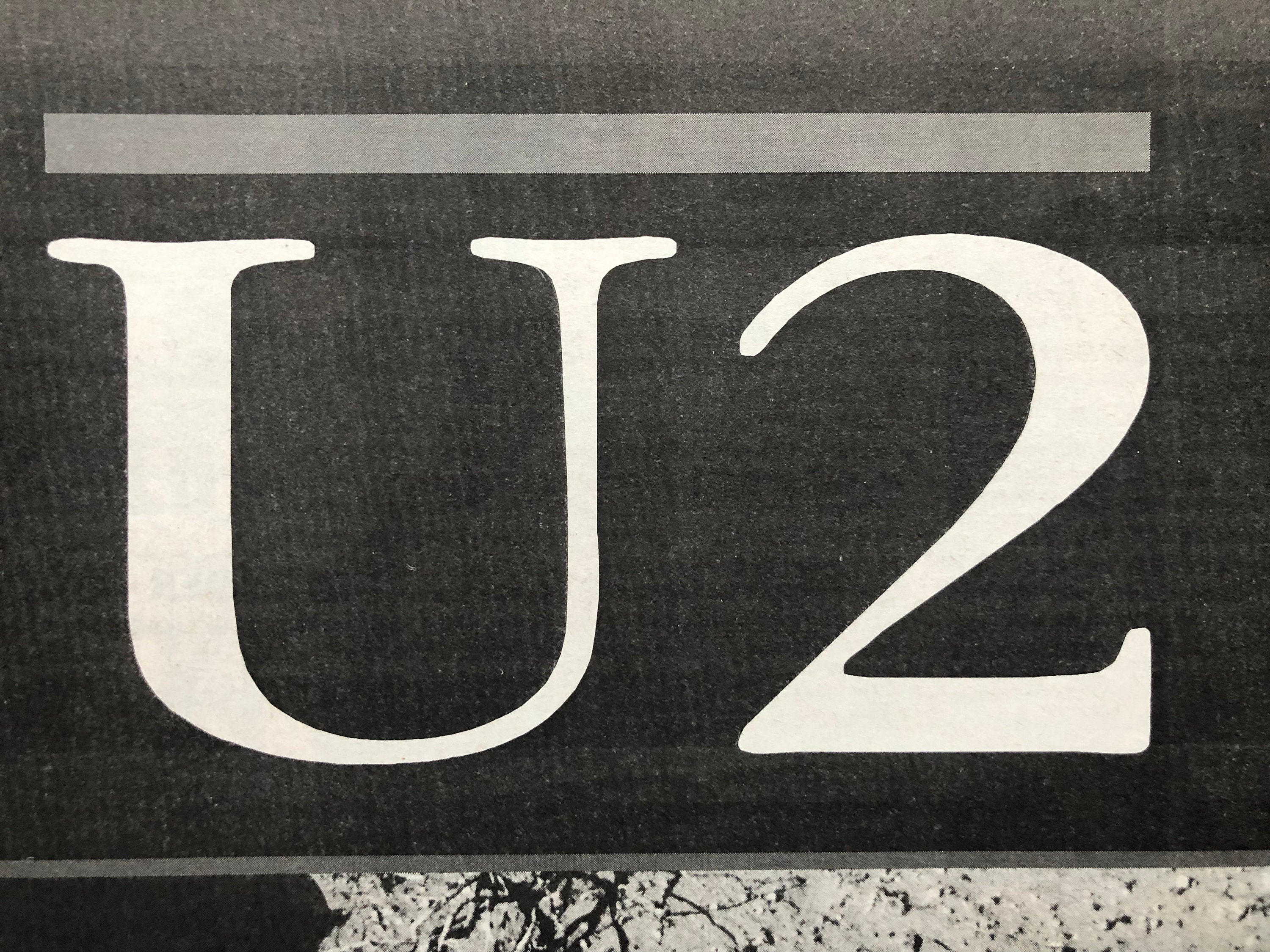 U2、ウィズ・オア・ウィズアウト・ユー。1987年の希少でオリジナル